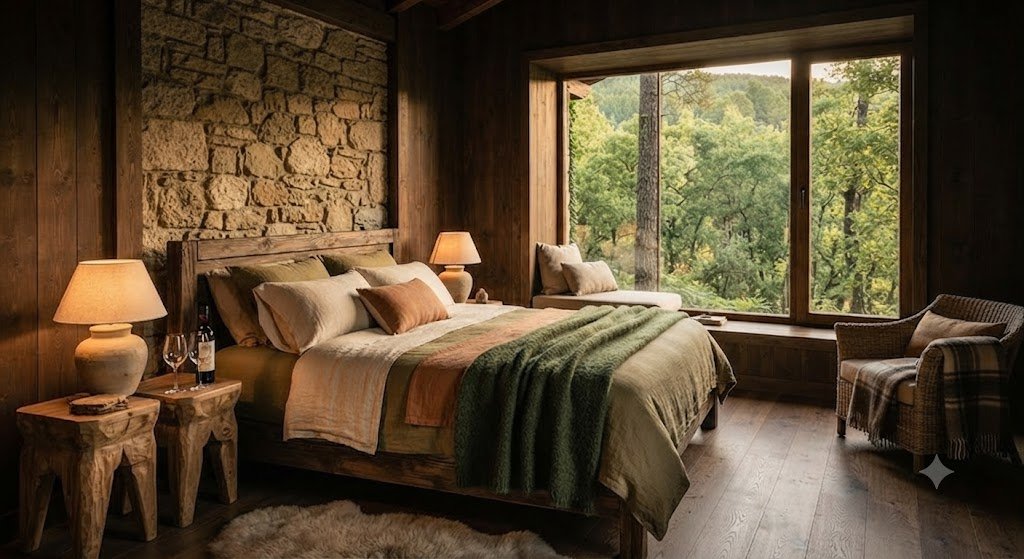 quarto casal casa do bosque